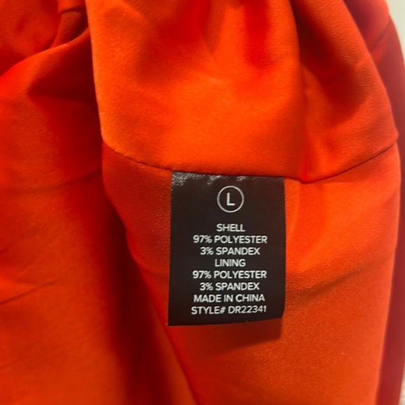 COPY - RED, LONG SLEEVE MAXI DRESS, SIZE LARGE FRONT SPLIT, - Picture 7 of 7